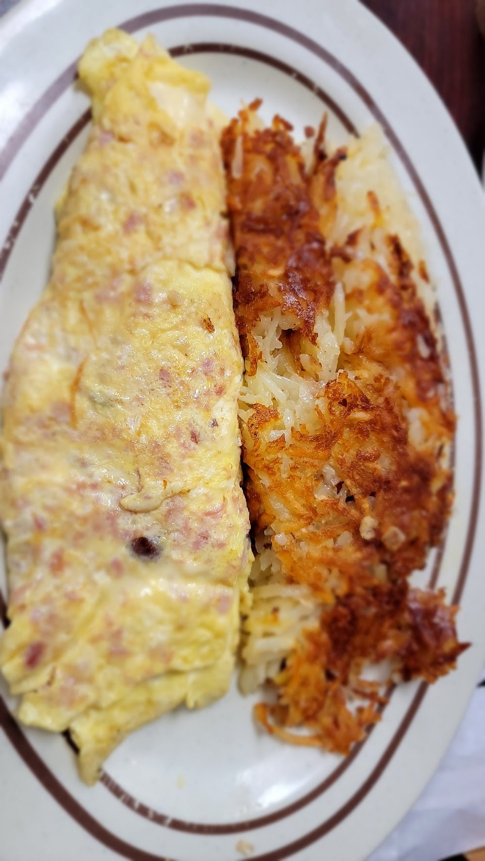 Spanish Omelette and Hash Browns